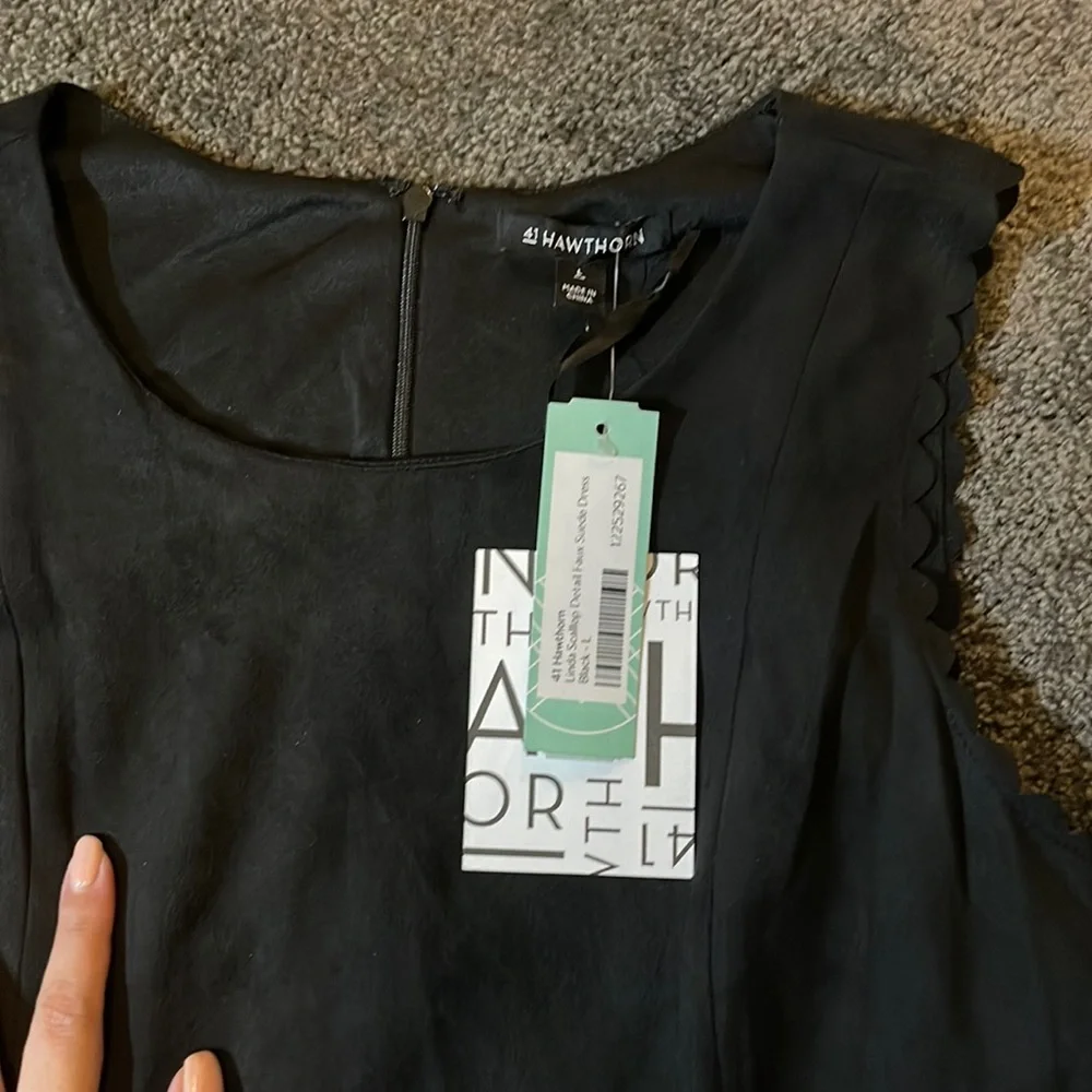 NWT StitchFix Scallop Faux Suede Dress